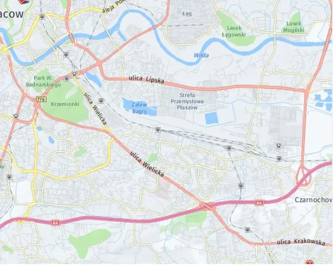 Tour map for Krakow Christmas Markets