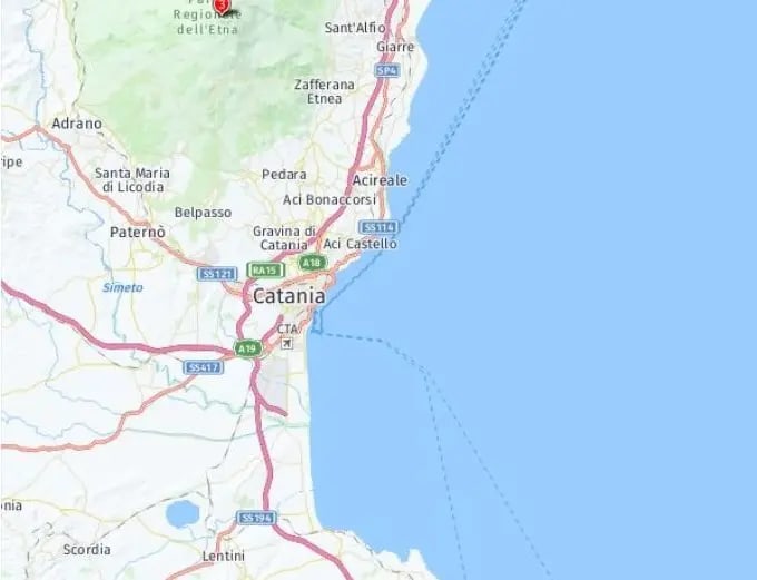 Tour map for Discover Sicily - Solo Traveller