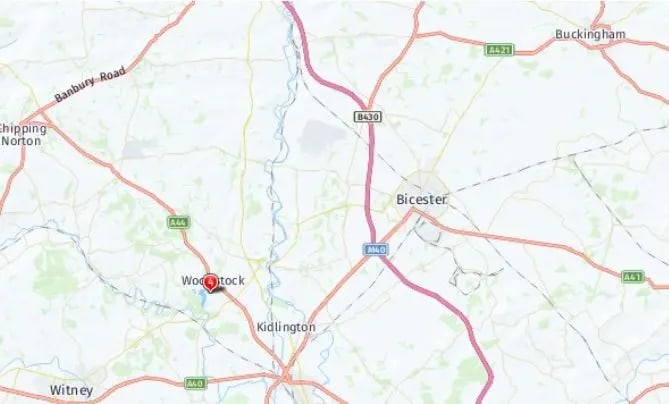 Tour map for Gardens of Oxford