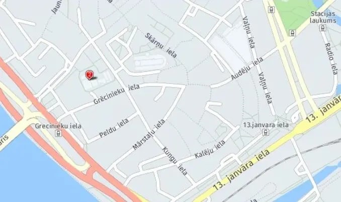 Tour map for Riga City Break