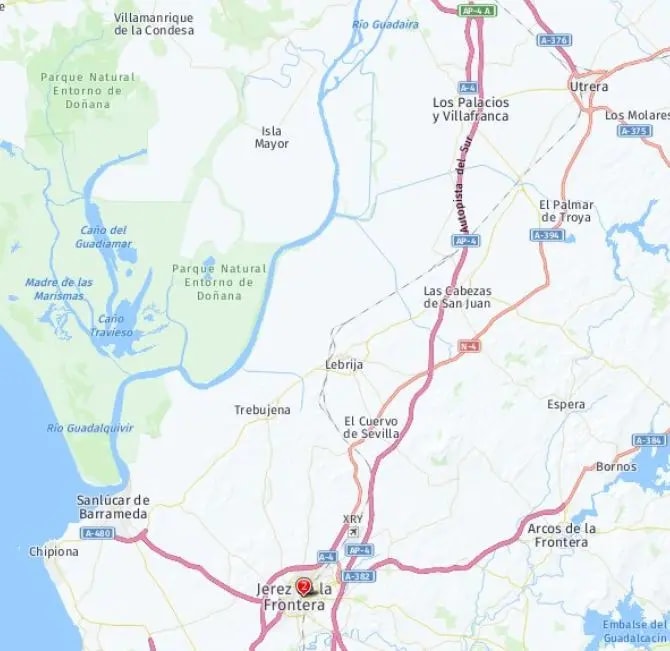 Tour map for Treasures of Southern Spain - Unique Small Group