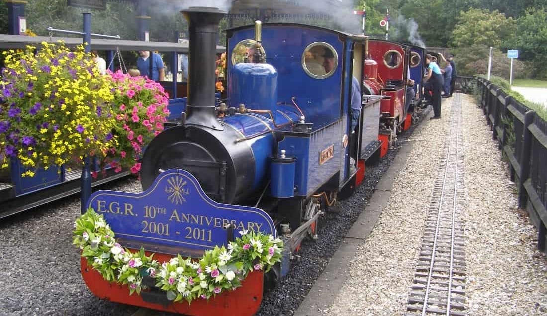 Enjoy the steam railway in Exbury Gardens