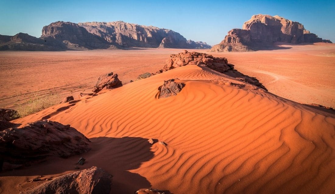 Take a jeep tour of the Wadi Rum Desert