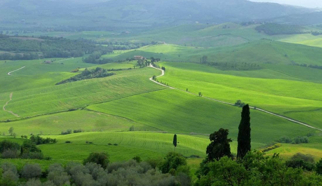 Enjoy the views of Val d'Orcia