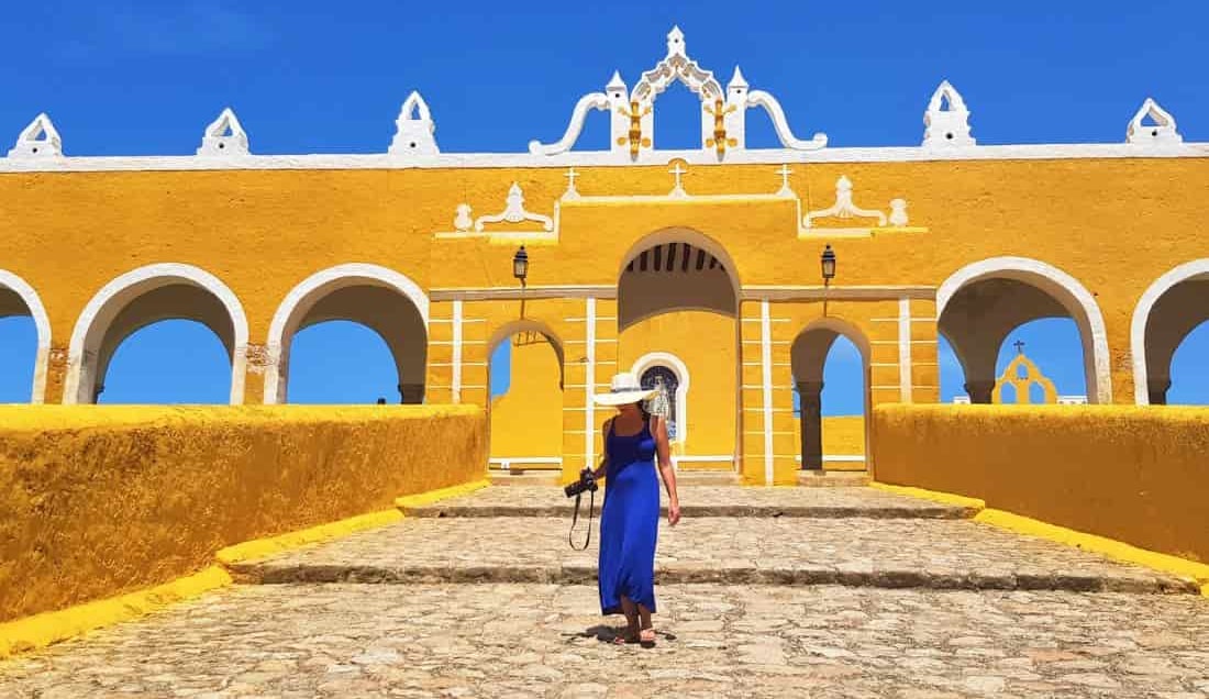 Explore the colourful colonial town of Izamal