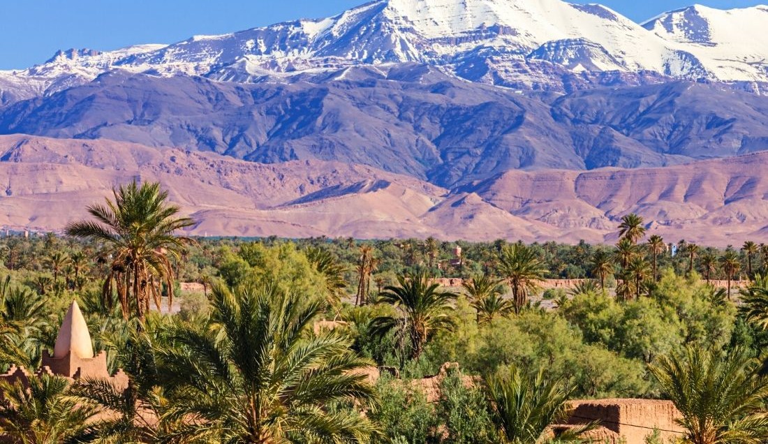 See the Atlas Mountains in Morocco