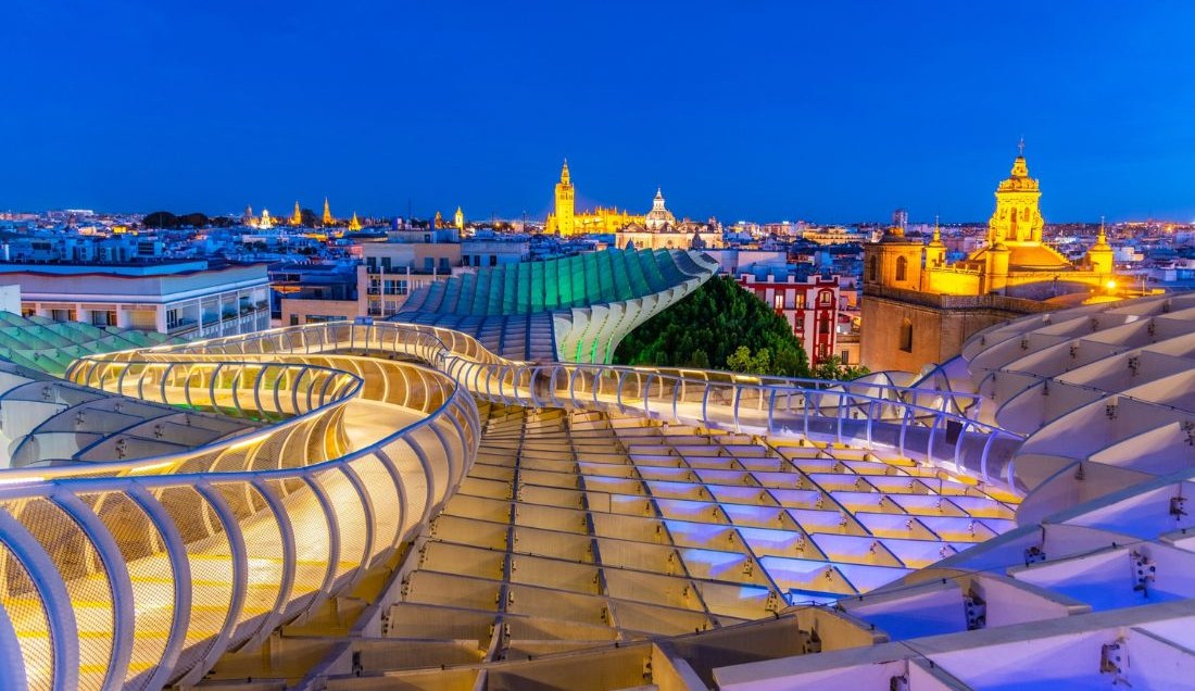 The panoramic sight of the Las Setas in Seville