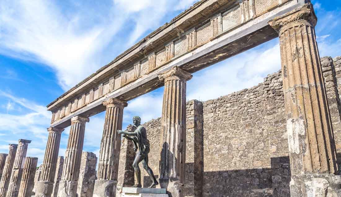Visit the ancient Roman town of Pompeii