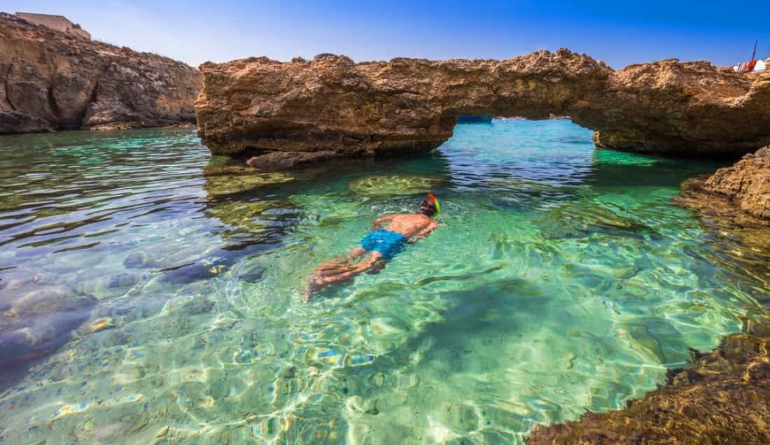 Swim in the crystal blue waters of Malta