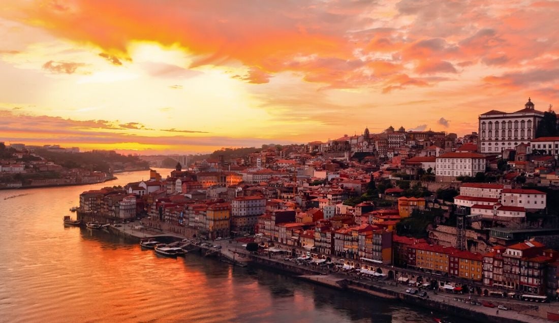 Experience Porto city at sun set 