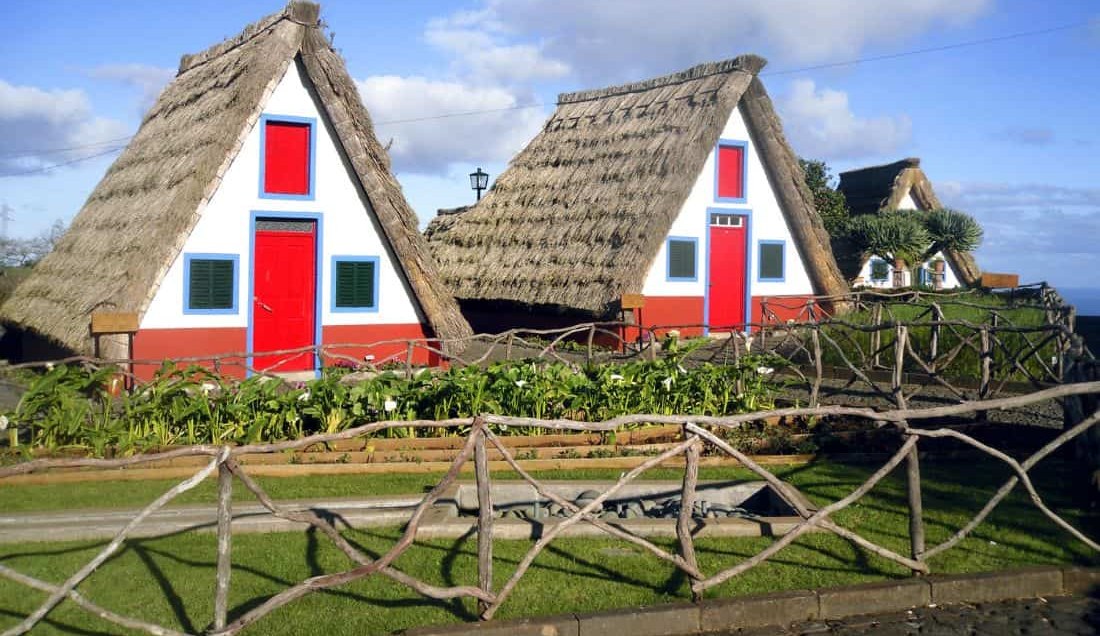 See the famous thatched cottages in Santana