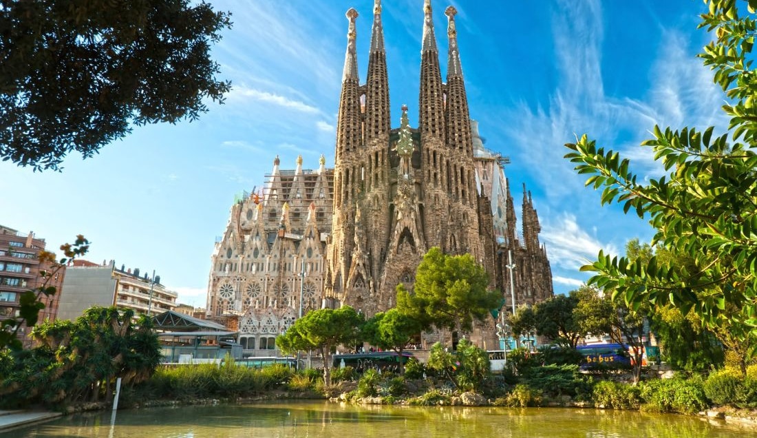 See Gaudi's La Sagrada Família
