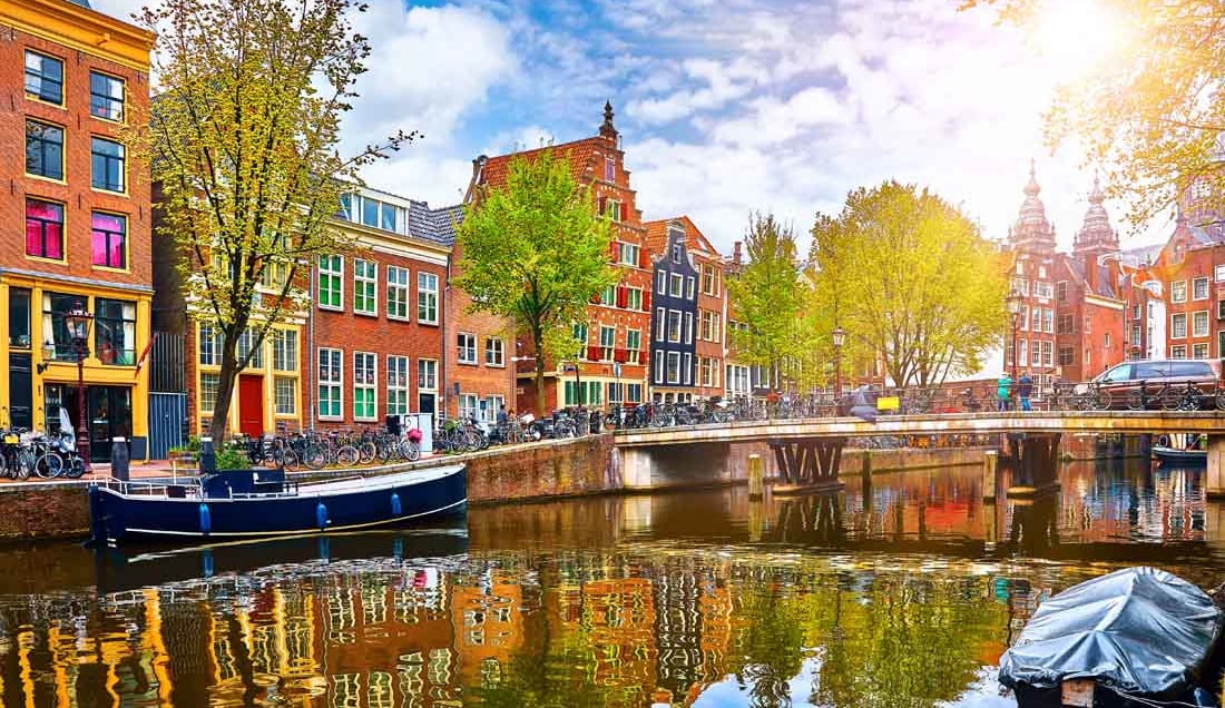 Explore the canals of Amsterdam