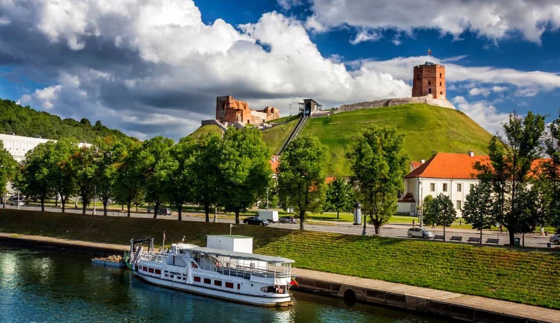 See the Gediminas Tower in Vilnius