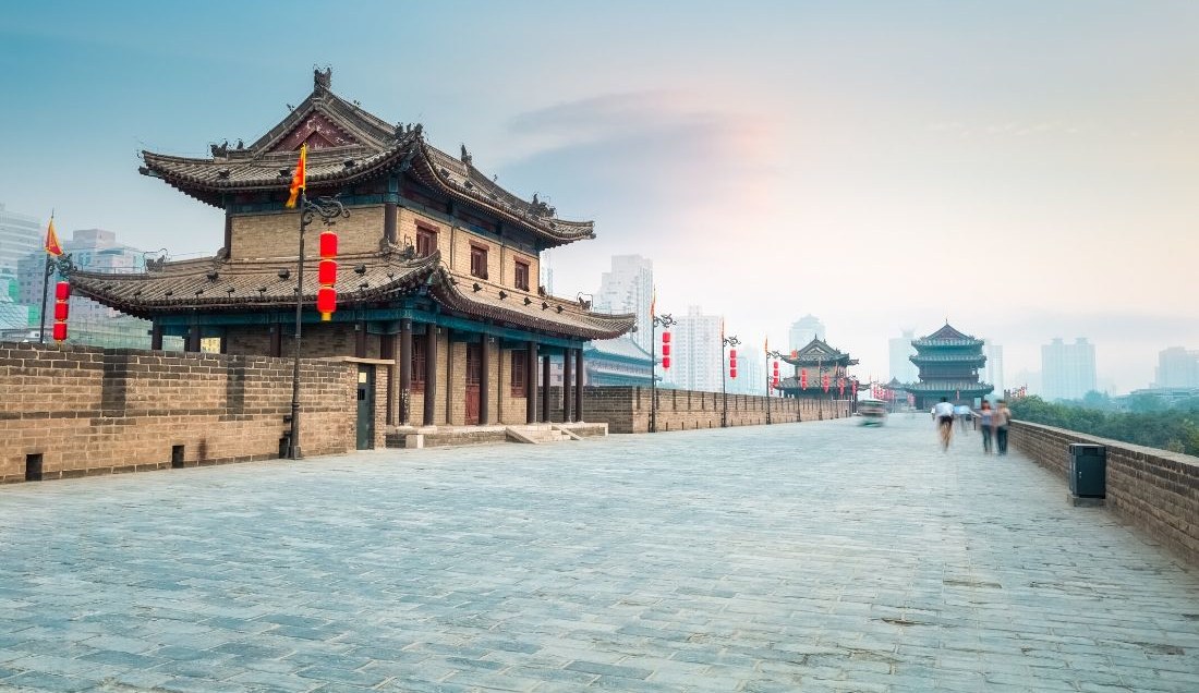 Visit Xi An City Wall on a Package Holidays to China