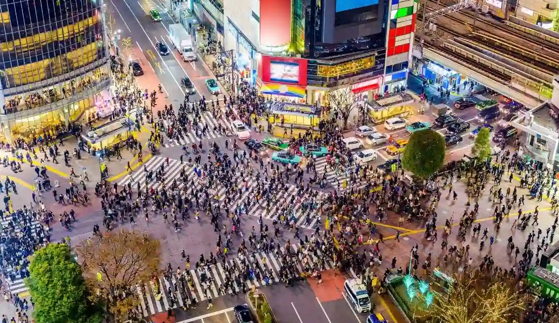 Experience the Shibuya Crossing in Tokyo