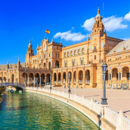 Plaza de España in Seville, Spain