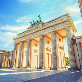 The Brandenburg Gate in Berlin, Germany,