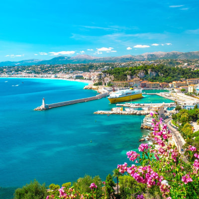 city of Nice, a popular holiday destination on the French Riviera in southeastern France. city of Nice, a popular holiday destination on the French Riviera in southeastern France. 