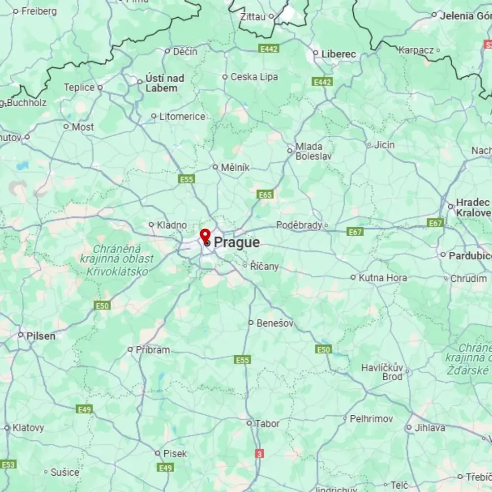 Tour map for Prague City Break - Solo Traveller