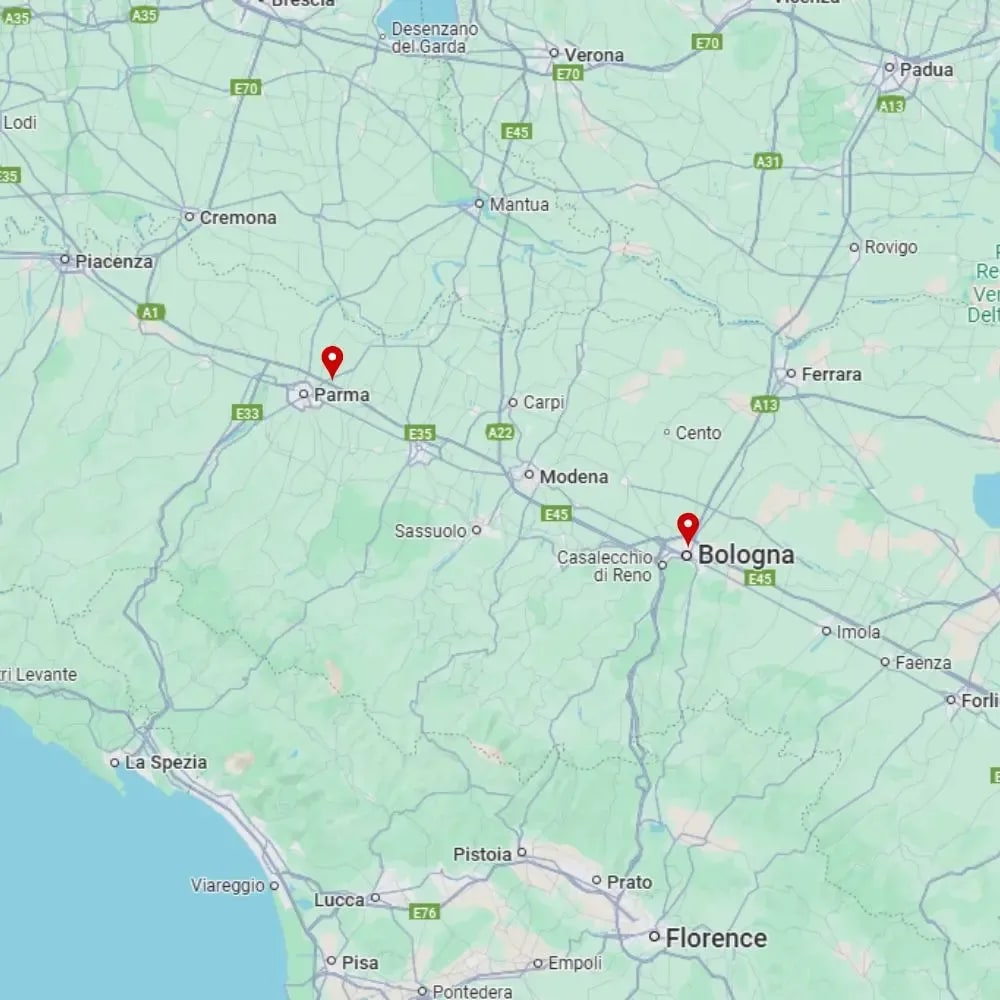 Tour map for Bologna Short Break