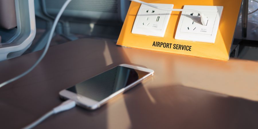 Charging devices at an airport.jpg