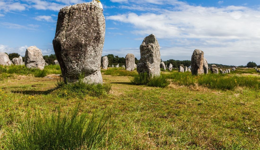 See the famous Carnac stones.