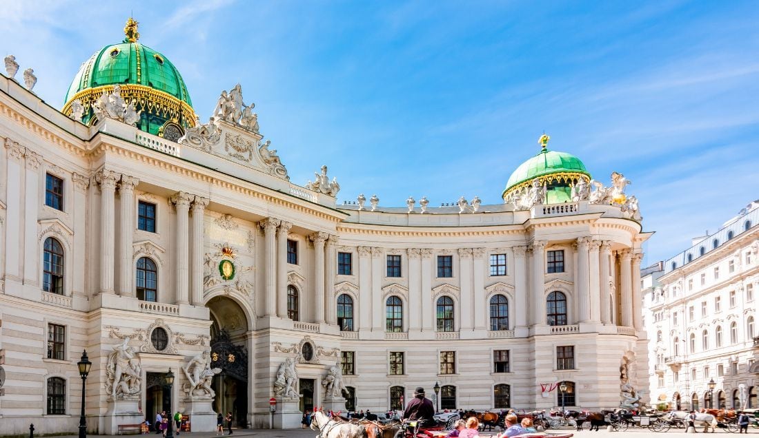 Visit beautiful palaces like the Hofburg in Vienna