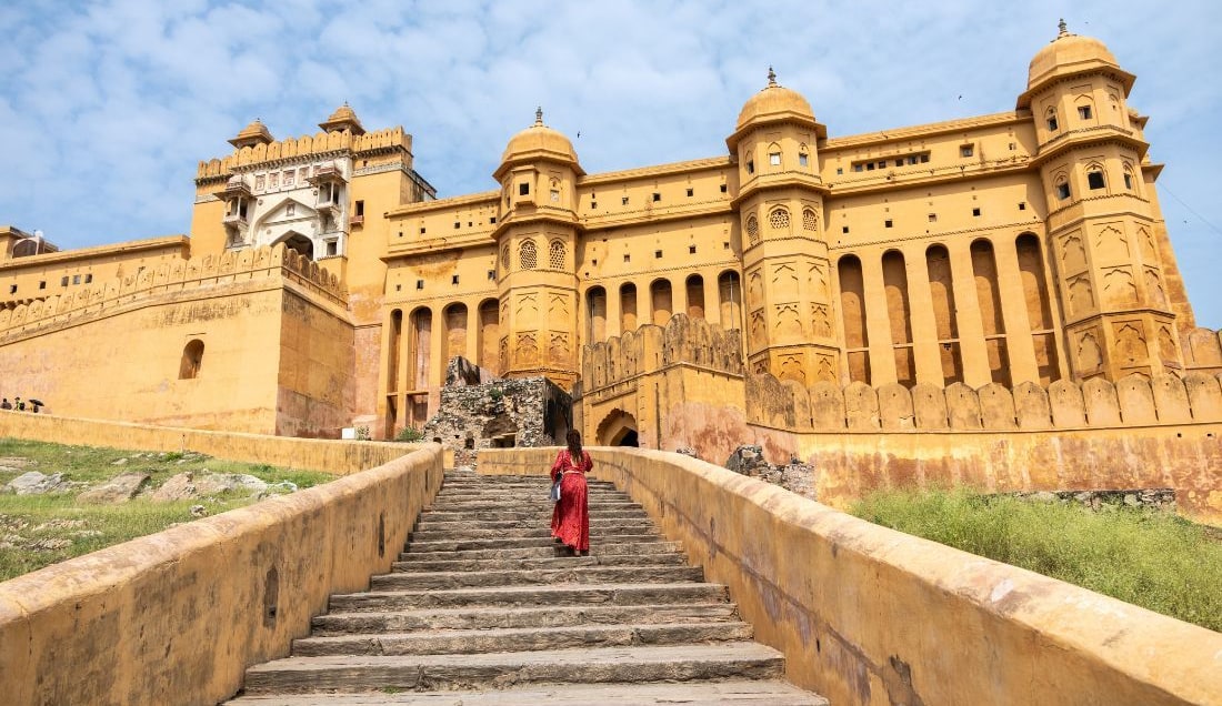 Step into Rajasthan’s regal past at Amer Fort.