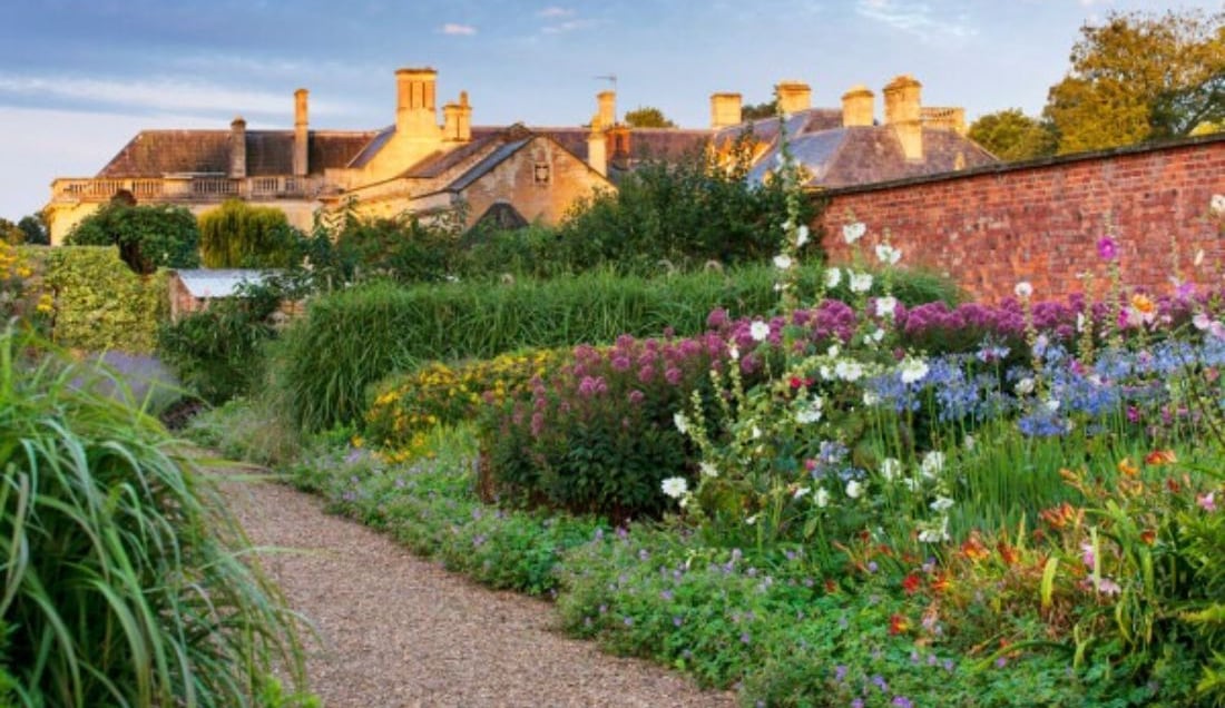 Explore the gardens of Lamport Hall.