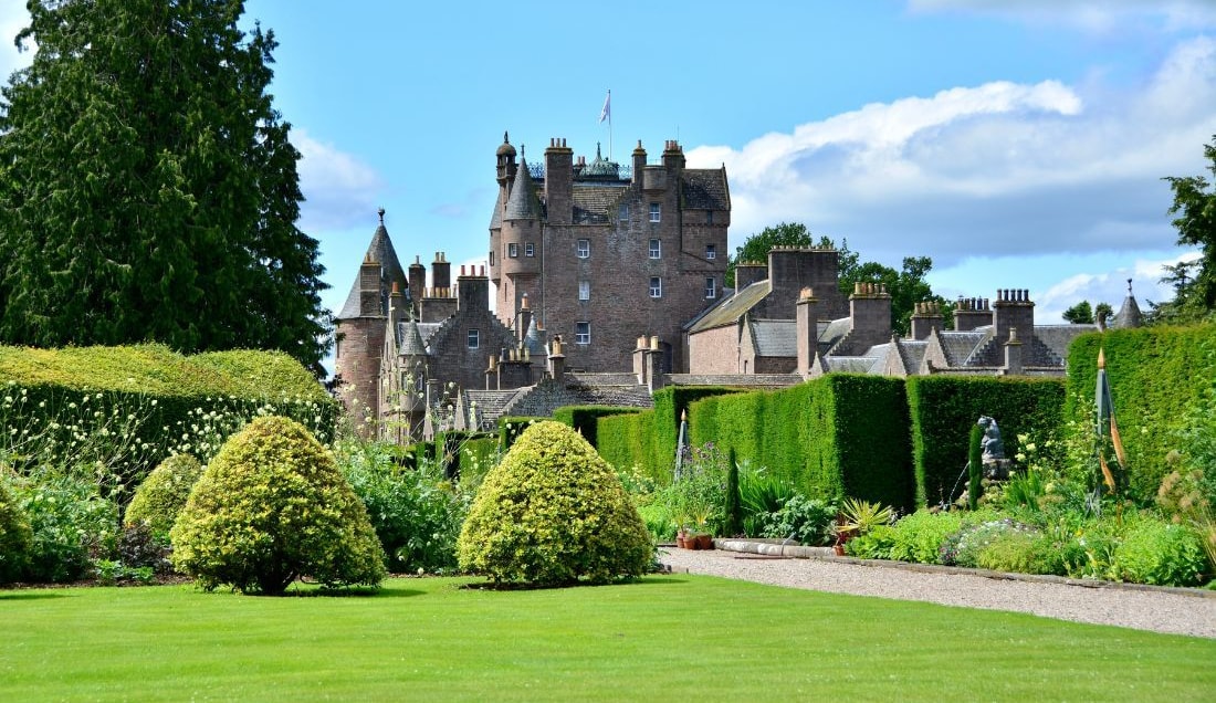 Discover the historic grounds of Glamis Castle.
