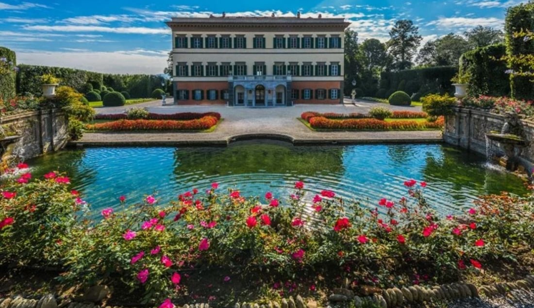 Explore the gardens of Villa Reale in Lucca.