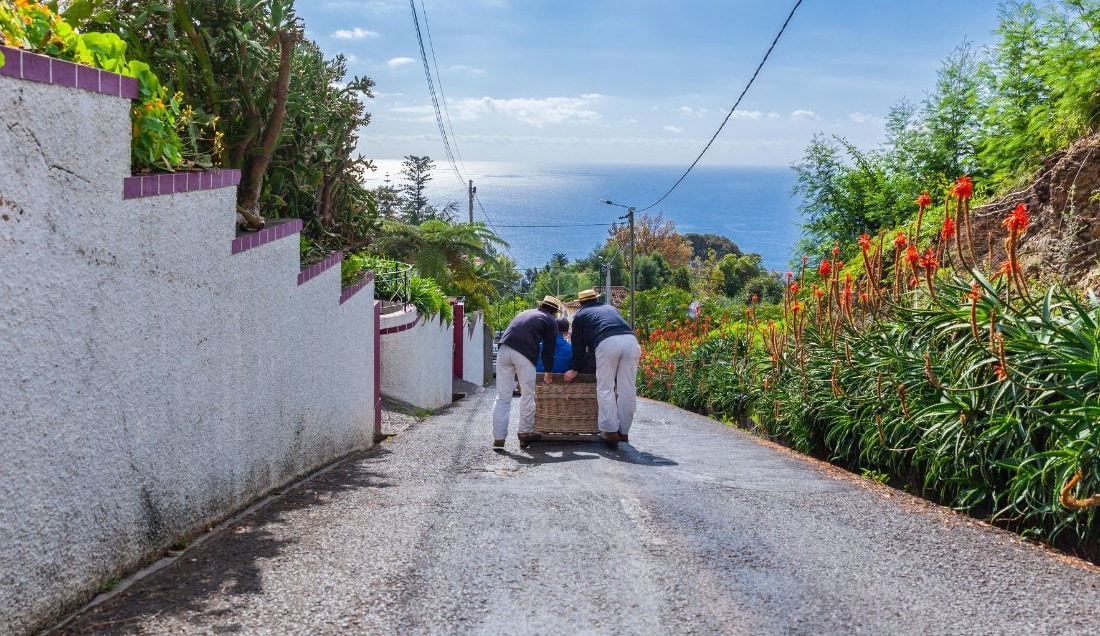 Experience the famous Wicker sledges during your free time in Funchal.