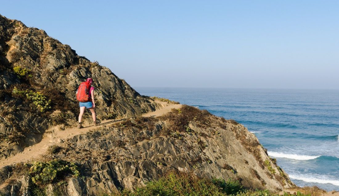 Hike the Fishermen’s Trail on Portugal’s Alentejo coast for stunning sea views.