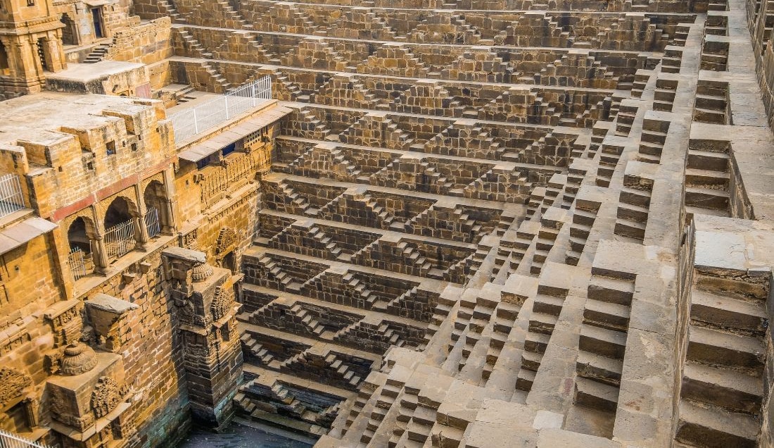 Visit Chand Baori, one of the largest stepwells in the world.