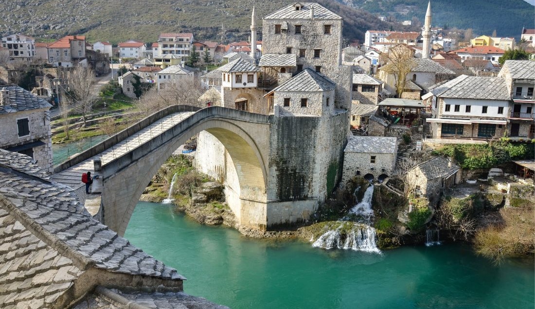 See the UNESCO World Heritage–listed Old Bridge of Mostar.