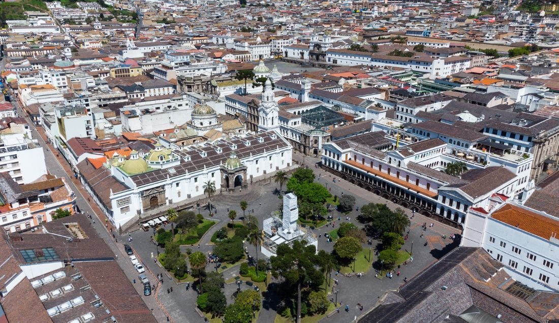 Visit Plaza Grande, the historic heart of Quito's UNESCO World Heritage centre.