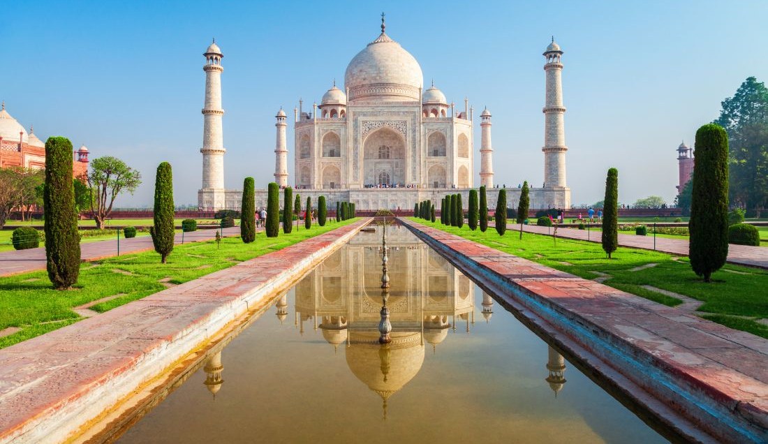 See the iconic Taj Mahal. 