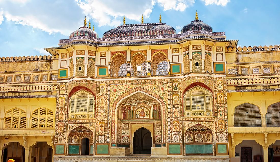 Visit the Amber Fort, one of Jaipur's most magnificent palaces.