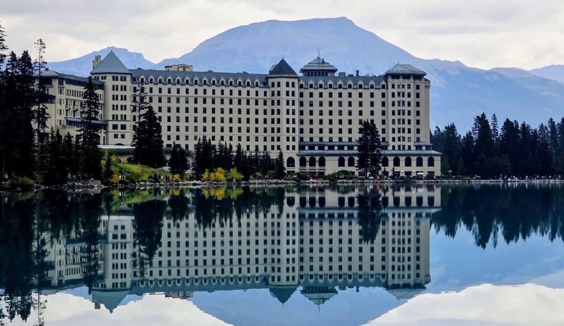 See the historic Banff Springs Hotel.