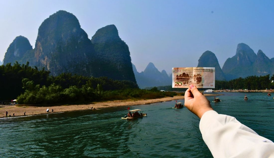 Take in incredible scenery of the karst mountains lining the Li River.