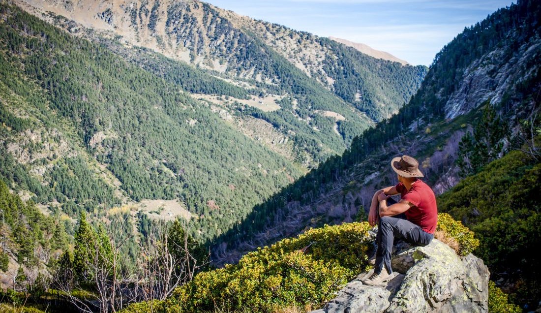 Take in the views of Coma Pedrosa Natural Park.