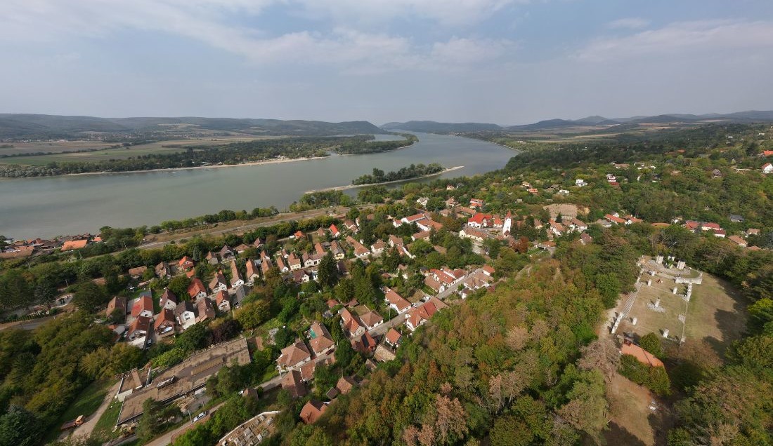 Take in the view over Zebegény and the Danube Bend.