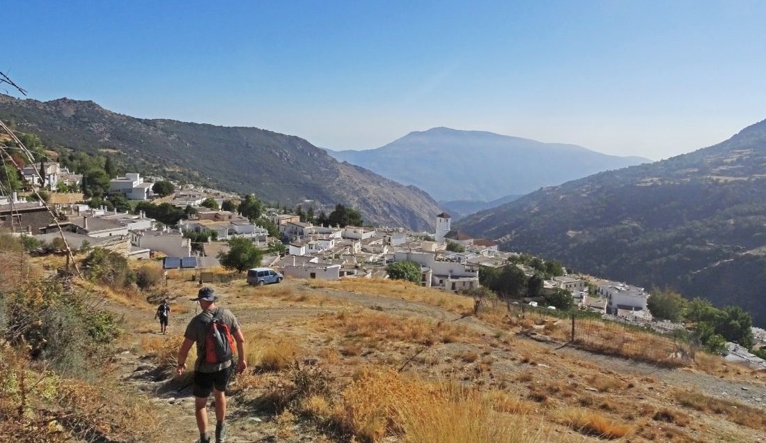 Hike toward the white village of La Taha.