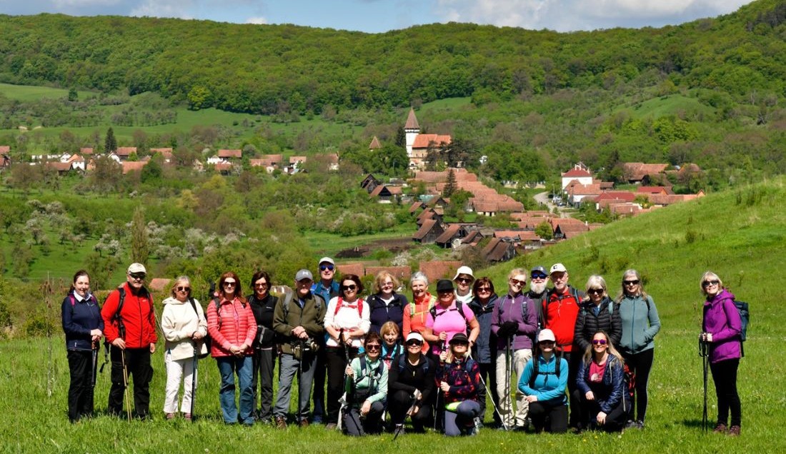 Join a group hike through Transylvania.