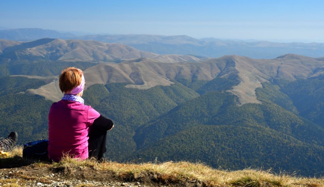 Take in the views from Mount Bucegi.