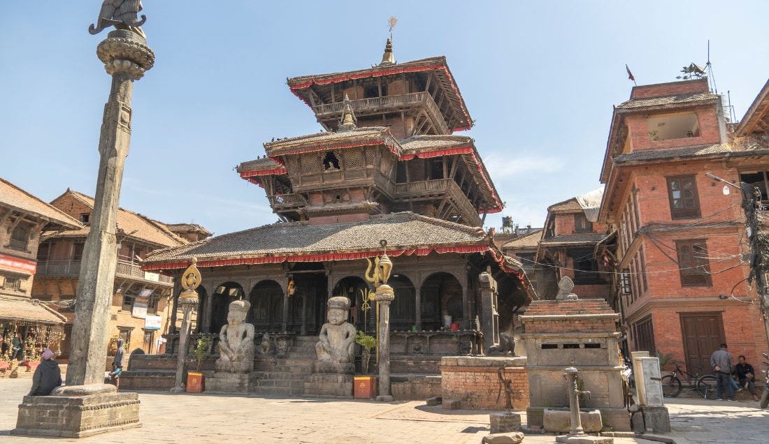 Explore the pagoda temples of Bhaktapur's Durbar Square.