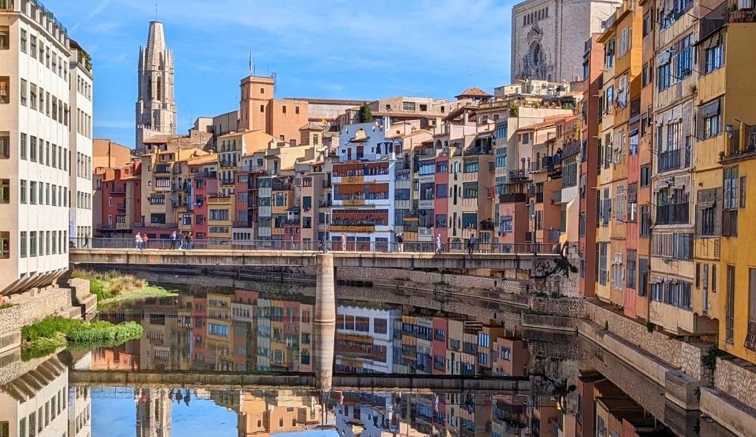 Explore the colourful old town of Girona.
