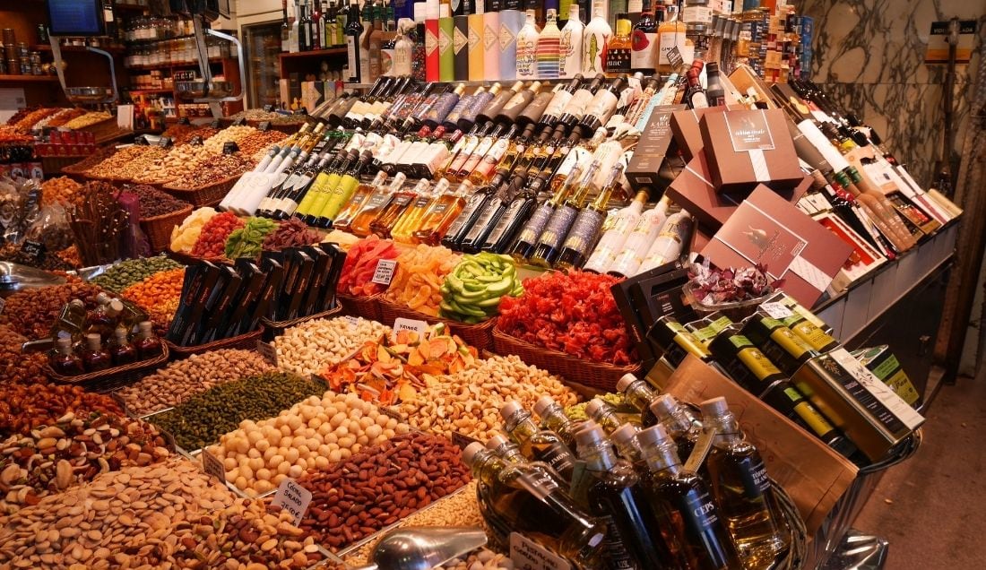 Explore Barcelona's famous La Boqueria Market.