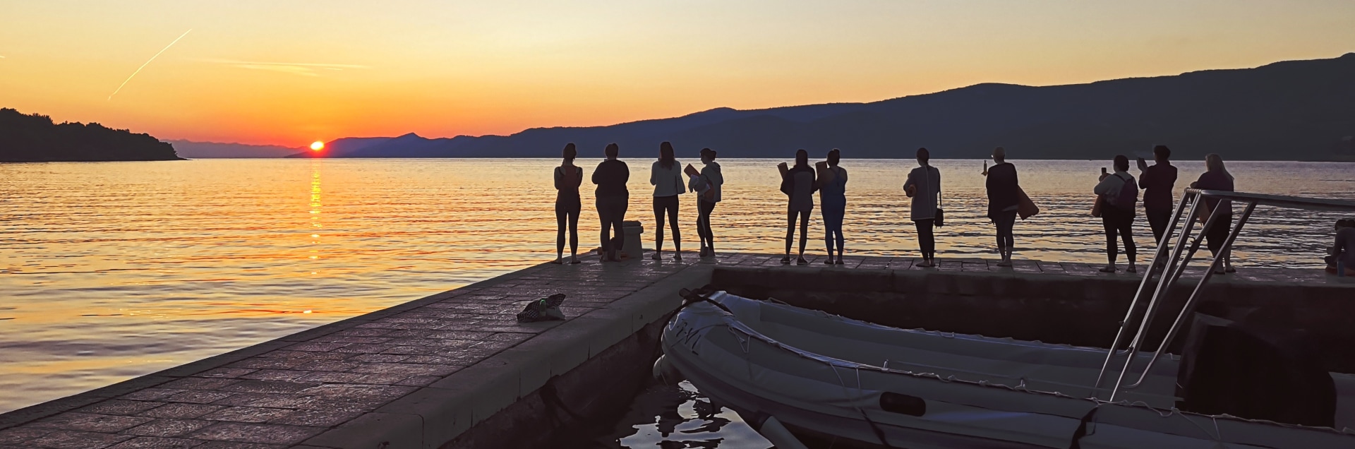 Watch the sunset over the Adriatic.